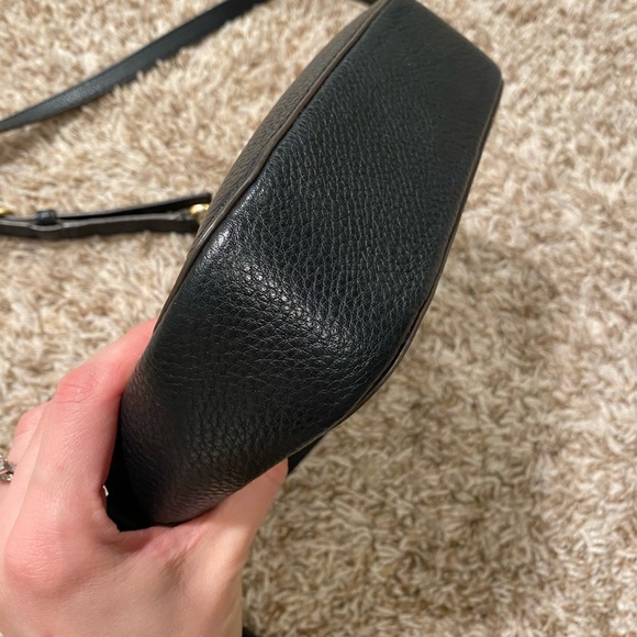 Tory Burch McGraw Camera Bag Black Leather Crossbody - Picture 7 of 11